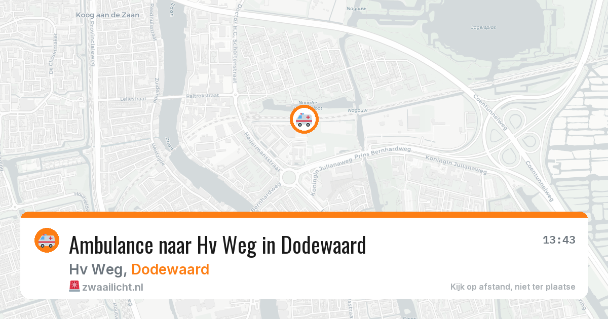 Ambulance naar Hv Weg in Dodewaard — 16 mei 2026