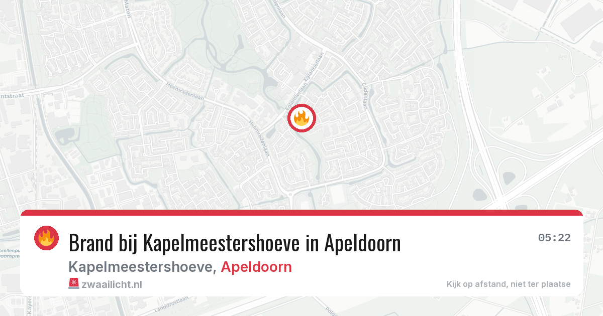 Brand bij Kapelmeestershoeve in Apeldoorn — 28 jun 2026