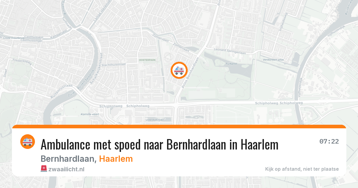 Ambulance met spoed naar Bernhardlaan in Haarlem — 1 apr 2026