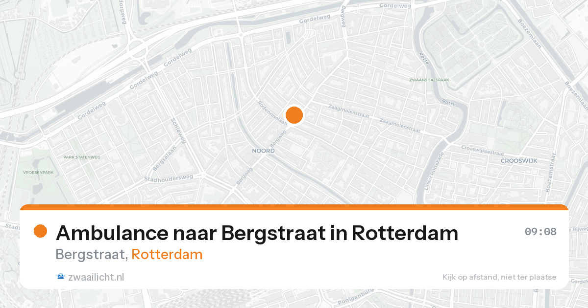 Ambulance naar Bergstraat in Rotterdam — 12 jul 2026