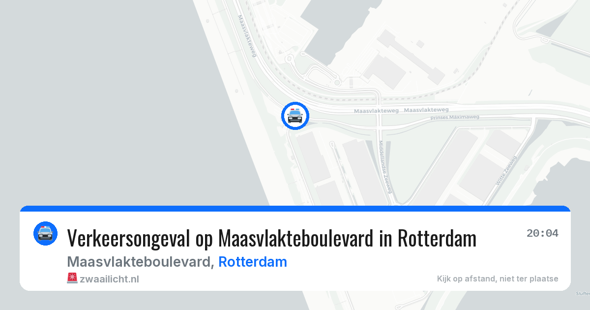 Verkeersongeval op Maasvlakteboulevard in Rotterdam — 3 aug 2026