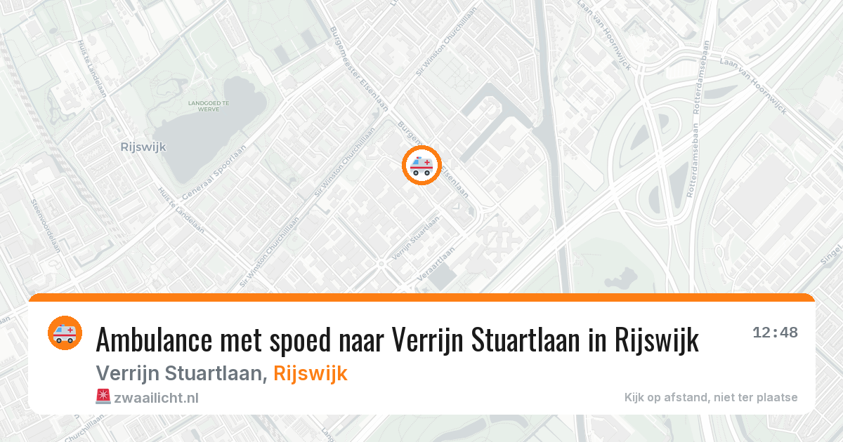 Ambulance met spoed naar Verrijn Stuartlaan in Rijswijk — 26 mei 2026
