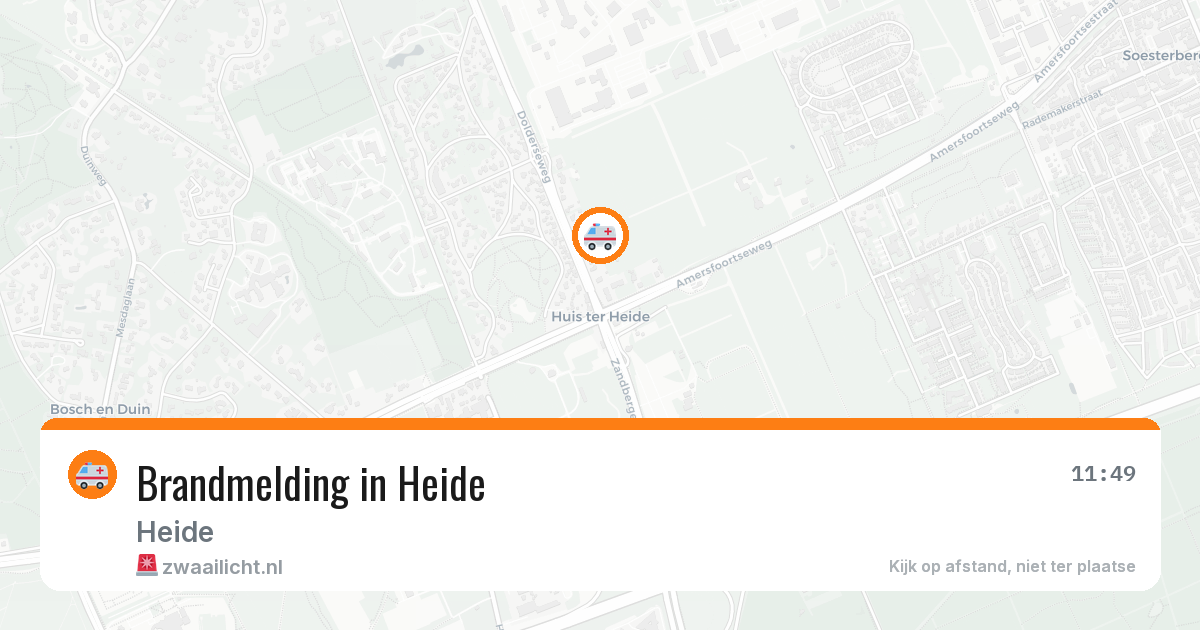 Brandmelding in Heide — 29 apr 2026