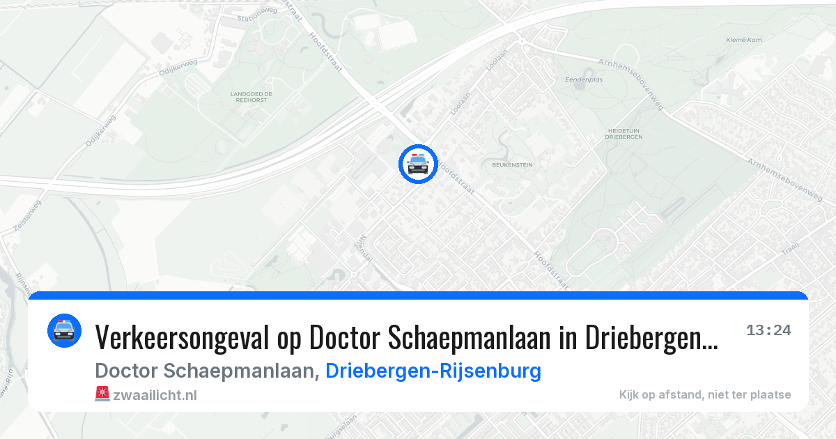 Verkeersongeval op Doctor Schaepmanlaan in Driebergen-Rijsenburg — 27 jan 2026