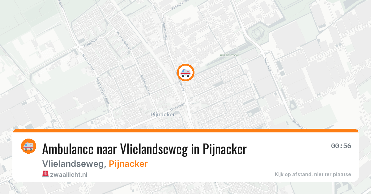 Ambulance naar Vlielandseweg in Pijnacker — 19 jun 2026