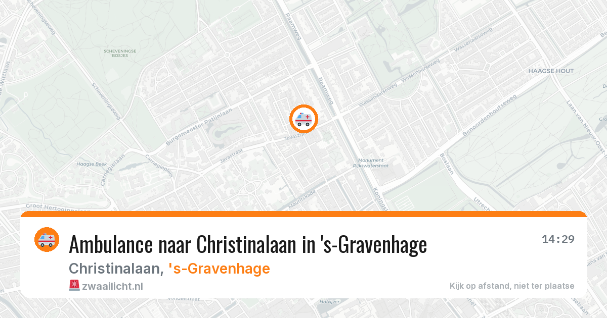 Ambulance naar Christinalaan in 's-Gravenhage — 5 jul 2026