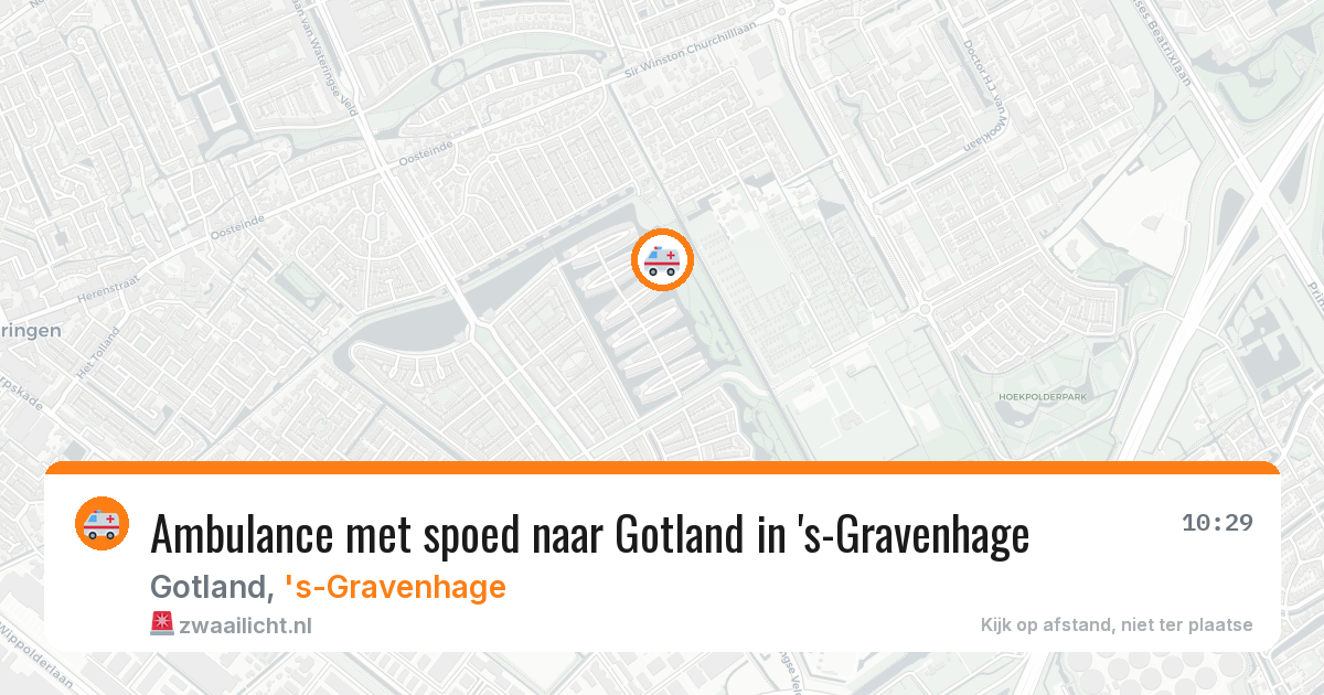 Ambulance met spoed naar Gotland in 's-Gravenhage — 11 jul 2026