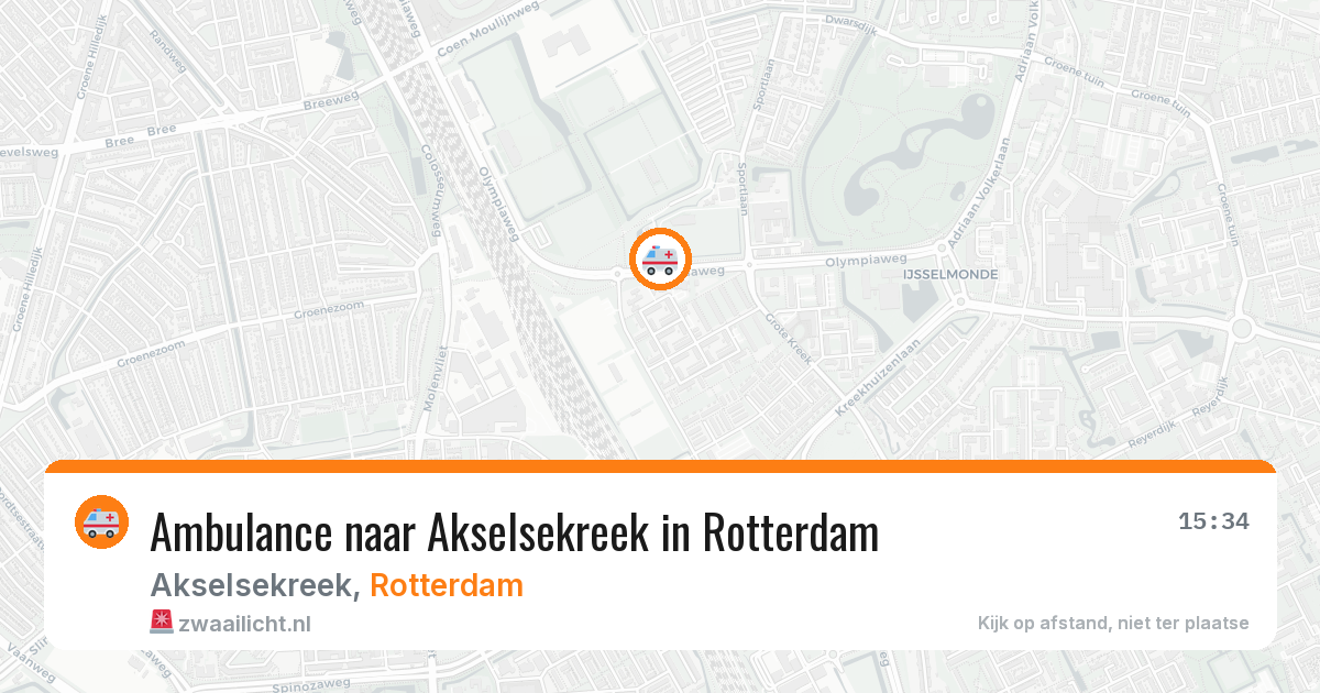Ambulance naar Akselsekreek in Rotterdam — 26 jun 2026