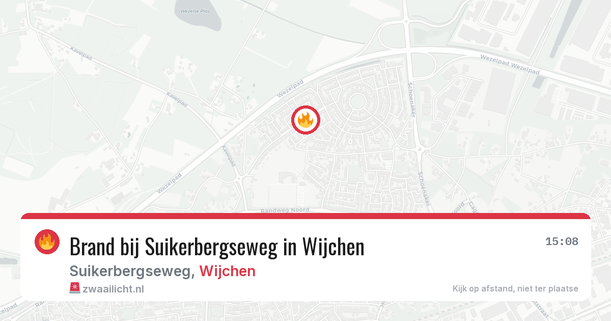 Brand bij Suikerbergseweg in Wijchen — 10 apr 2026