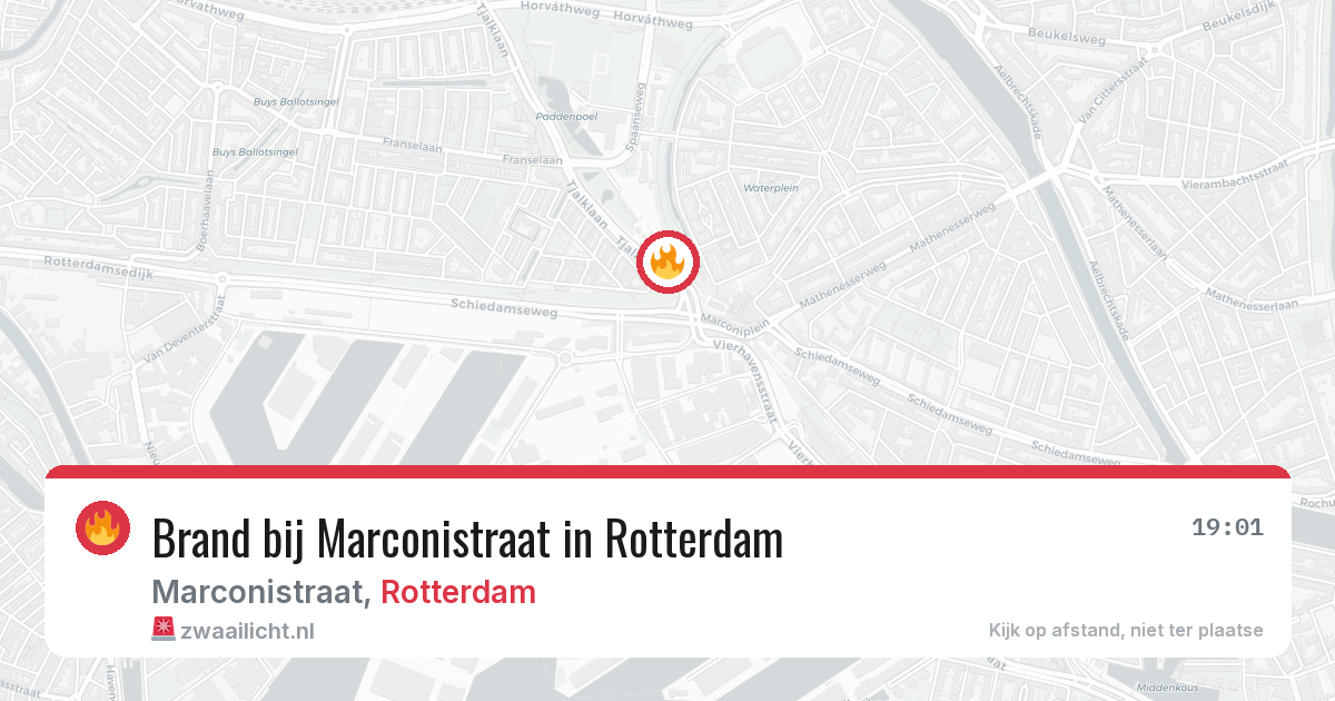 Brand bij Marconistraat in Rotterdam — 31 mei 2026