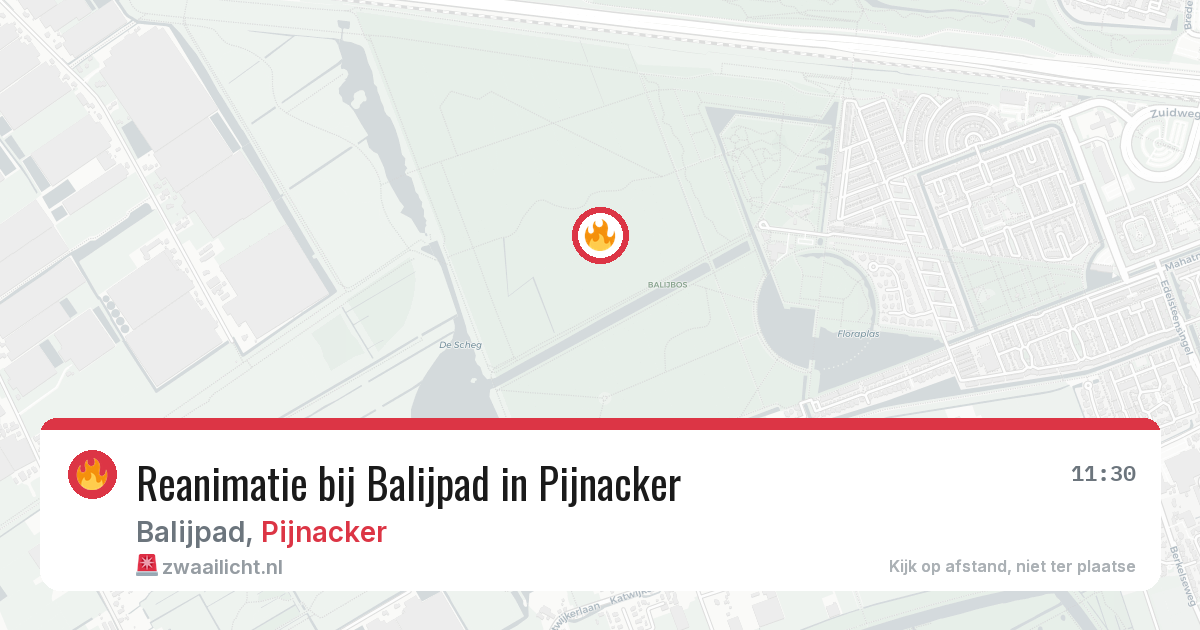 Reanimatie bij Balijpad in Pijnacker — 23 jun 2026
