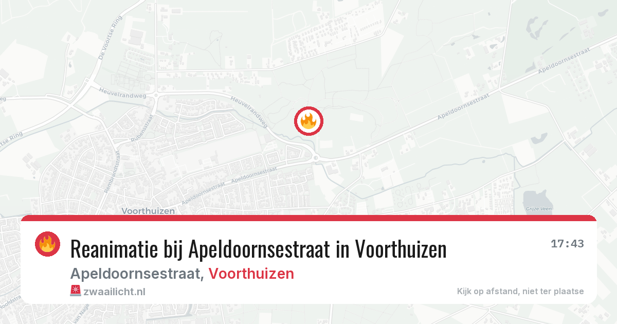 Reanimatie bij Apeldoornsestraat in Voorthuizen — 8 mei 2026