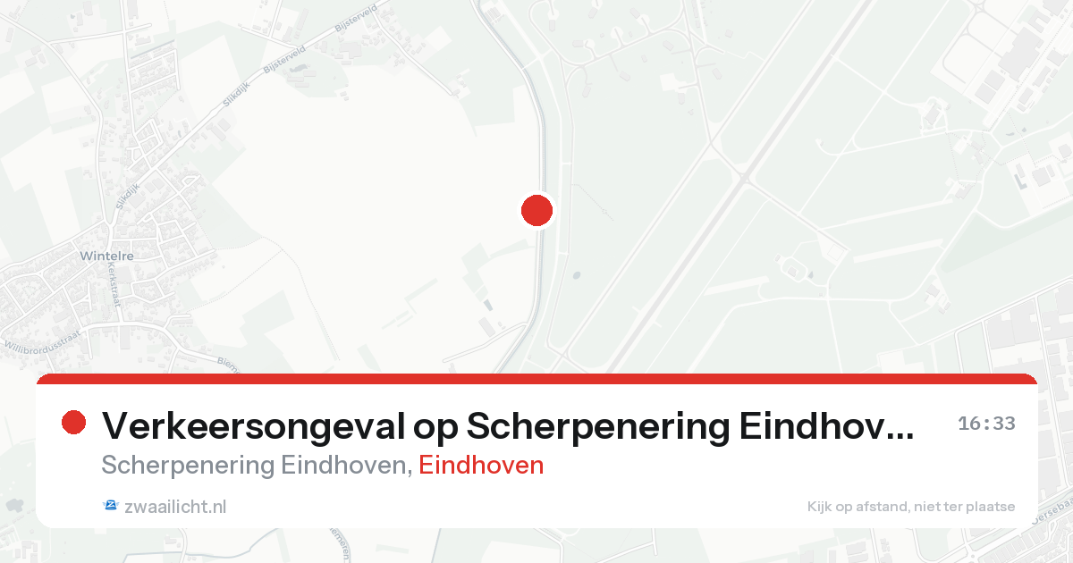 Verkeersongeval op Scherpenering Eindhoven in Eindhoven — 22 aug 2026