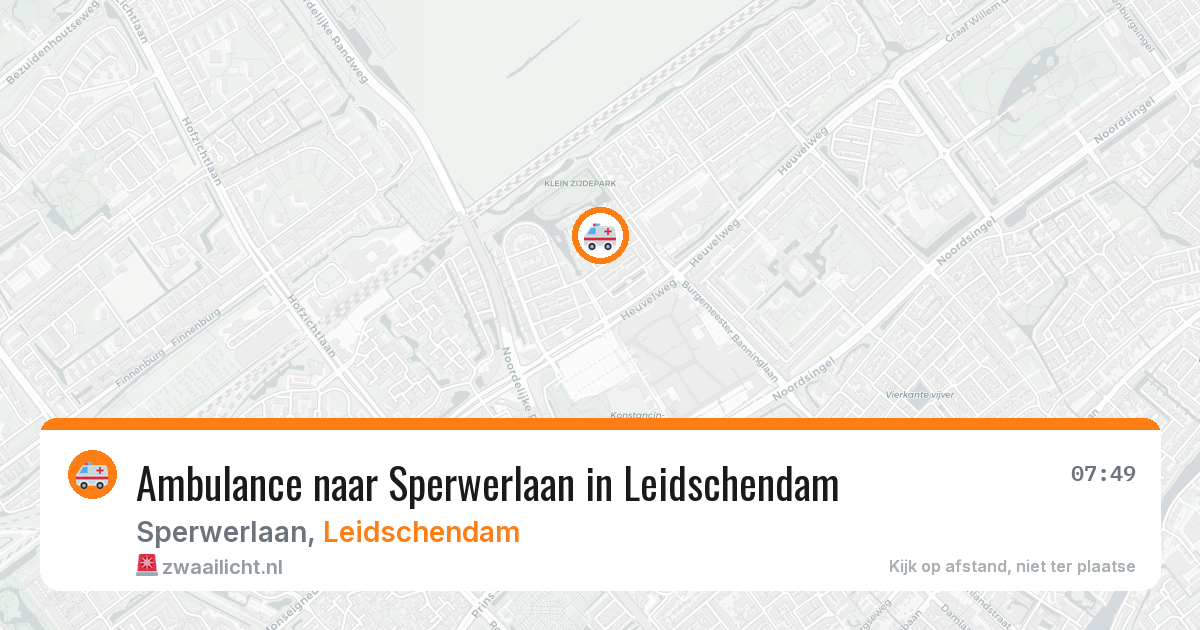 Ambulance naar Sperwerlaan in Leidschendam — 2 apr 2026
