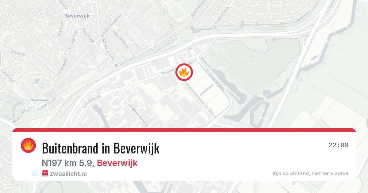 Buitenbrand in Beverwijk — 21 apr 2026