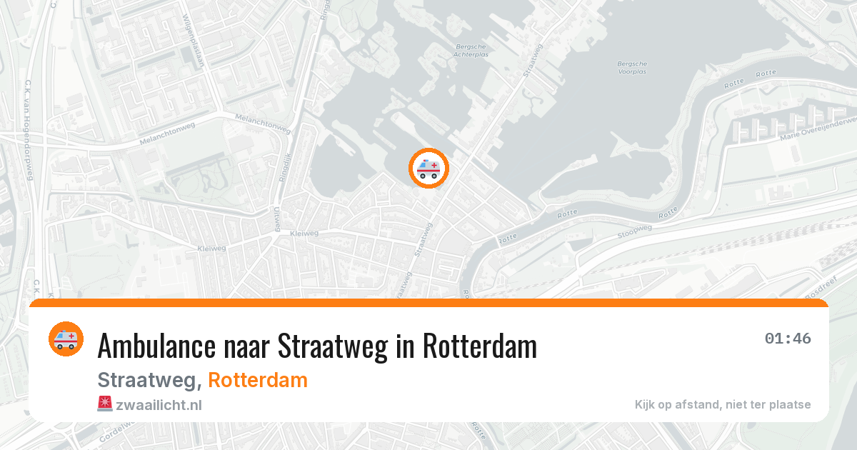 Ambulance naar Straatweg in Rotterdam — 20 jun 2026