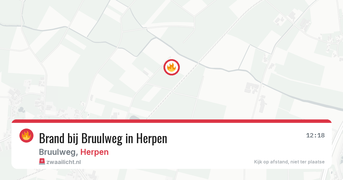 Brand bij Bruulweg in Herpen — 30 jul 2026