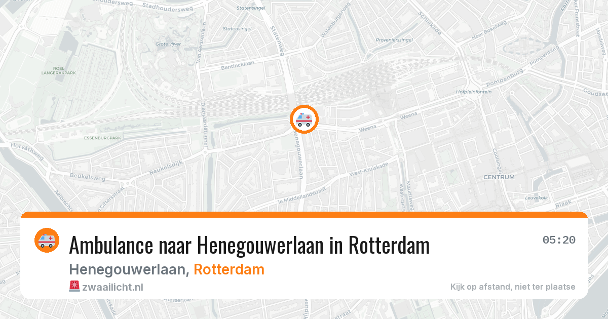 Ambulance naar Henegouwerlaan in Rotterdam — 30 jan 2026
