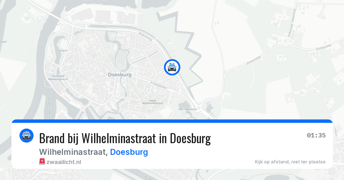 Brand bij Wilhelminastraat in Doesburg — 4 mei 2026