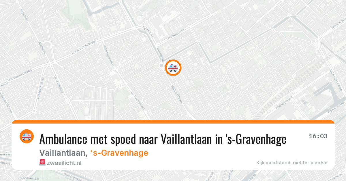 Ambulance met spoed naar Vaillantlaan in 's-Gravenhage — 28 jan 2026