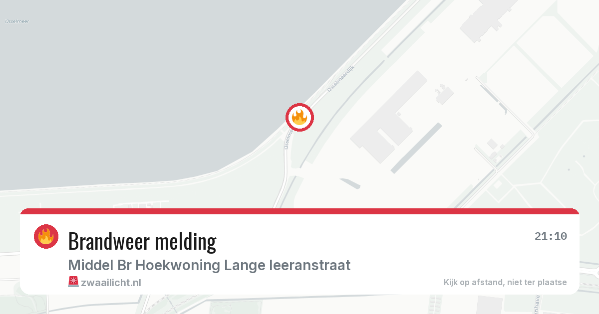 Brandweer melding — 19 jun 2026