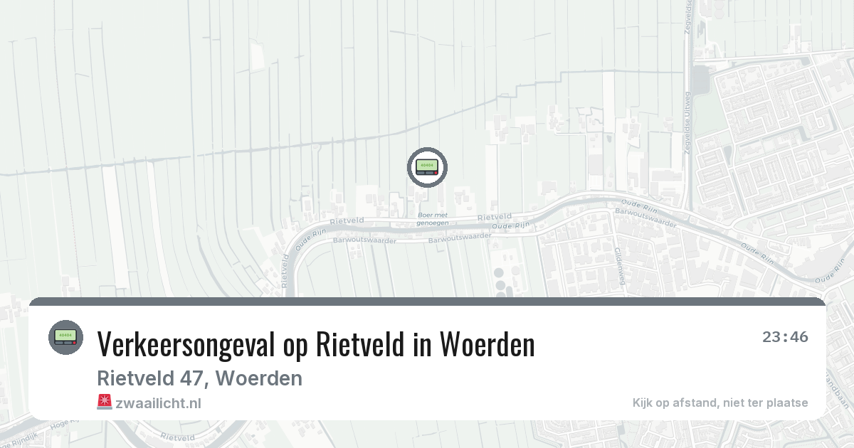 Verkeersongeval op Rietveld in Woerden — 7 feb 2026