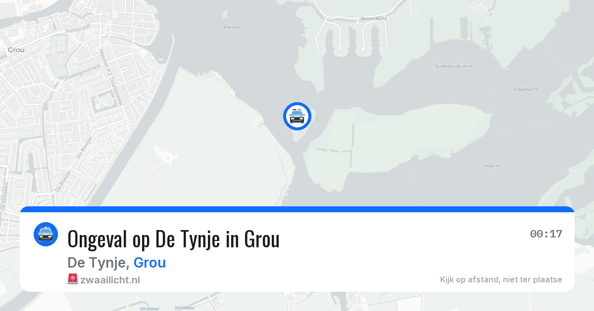 Ongeval op De Tynje in Grou — 27 jun 2026