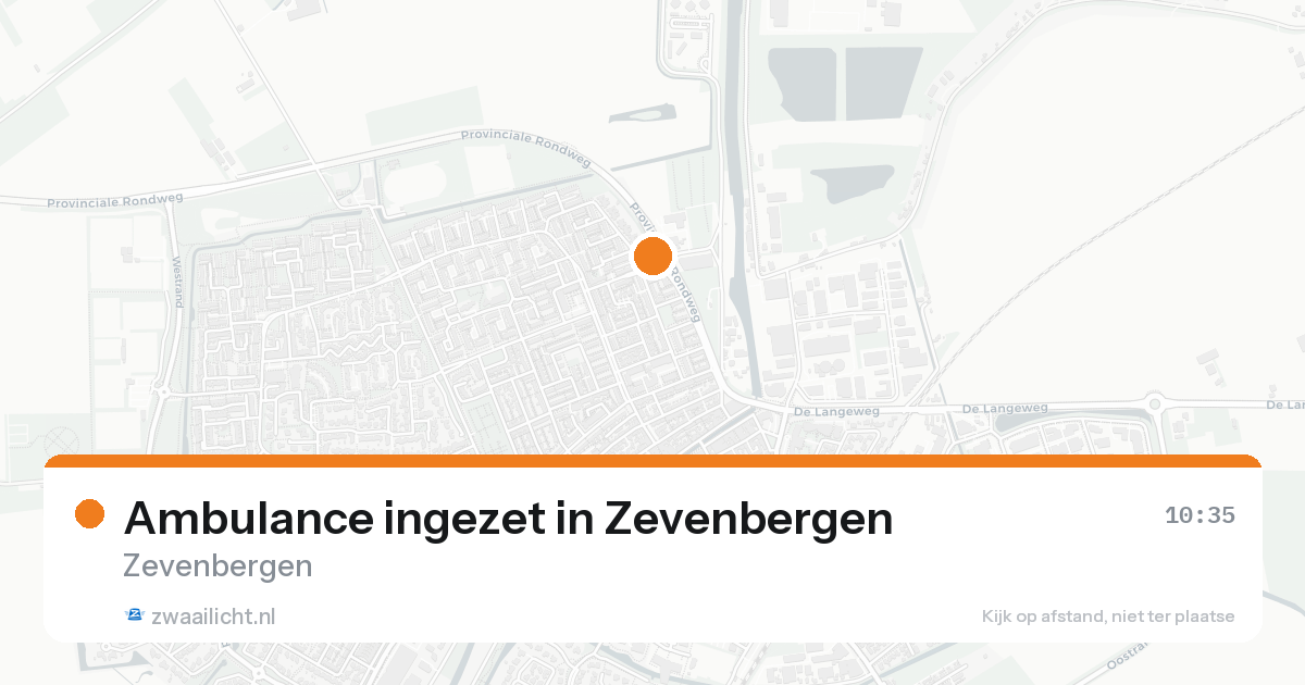 Ambulance ingezet in Zevenbergen — 15 aug 2026