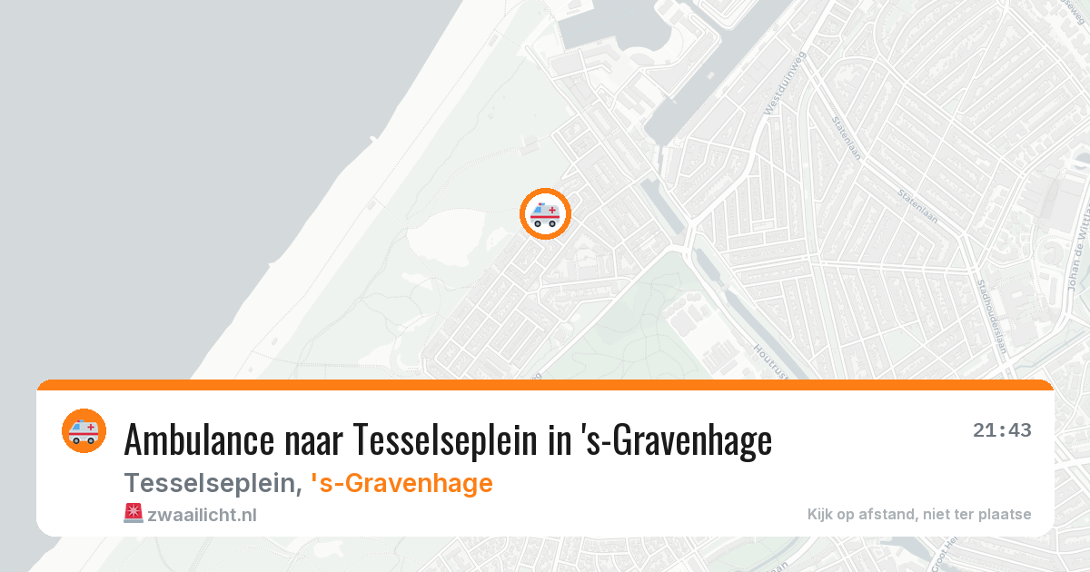 Ambulance naar Tesselseplein in 's-Gravenhage — 27 jun 2026