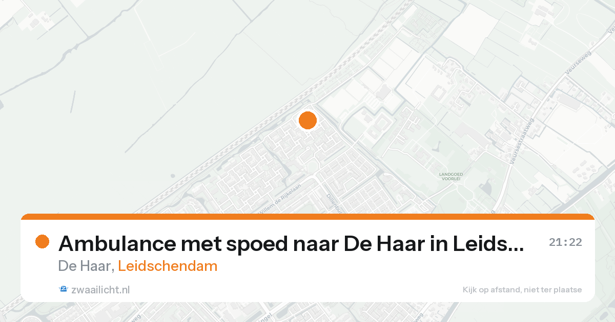 Ambulance met spoed naar De Haar in Leidschendam — 22 aug 2026