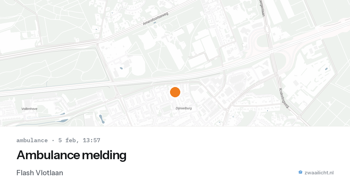 Ambulance melding — 5 feb 2026