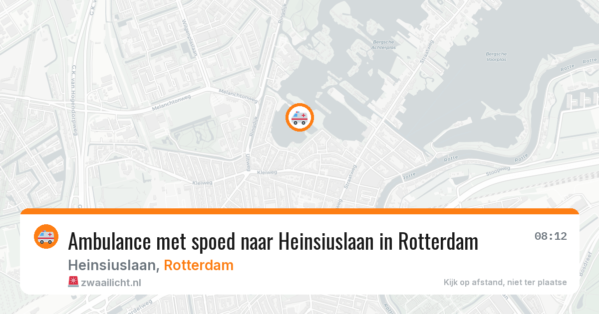 Ambulance met spoed naar Heinsiuslaan in Rotterdam — 15 jun 2026