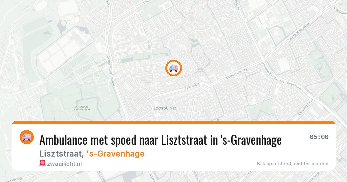 Ambulance met spoed naar Lisztstraat in 's-Gravenhage — 11 jun 2026