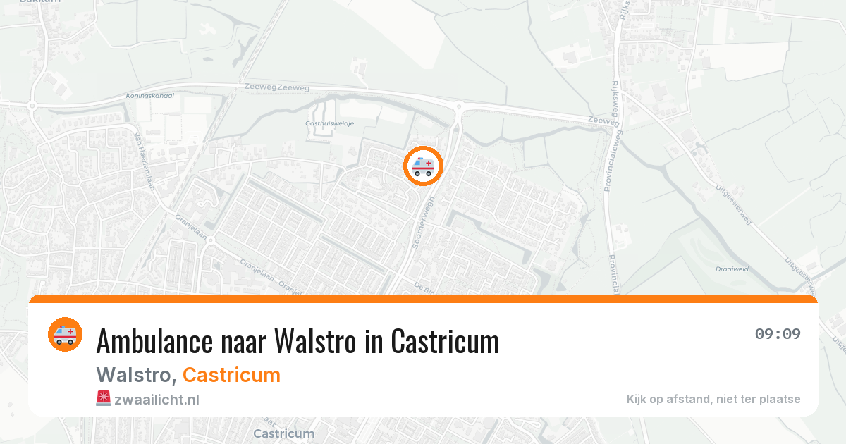 Ambulance naar Walstro in Castricum — 6 jun 2026