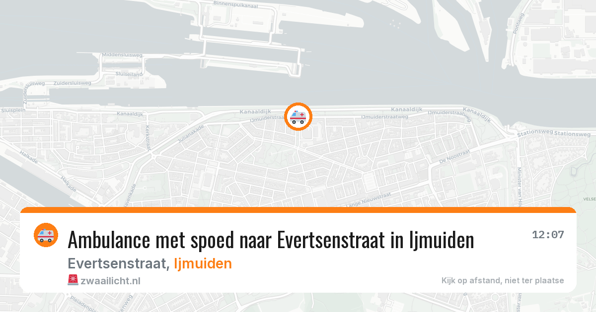 Ambulance met spoed naar Evertsenstraat in Ijmuiden — 11 feb 2026