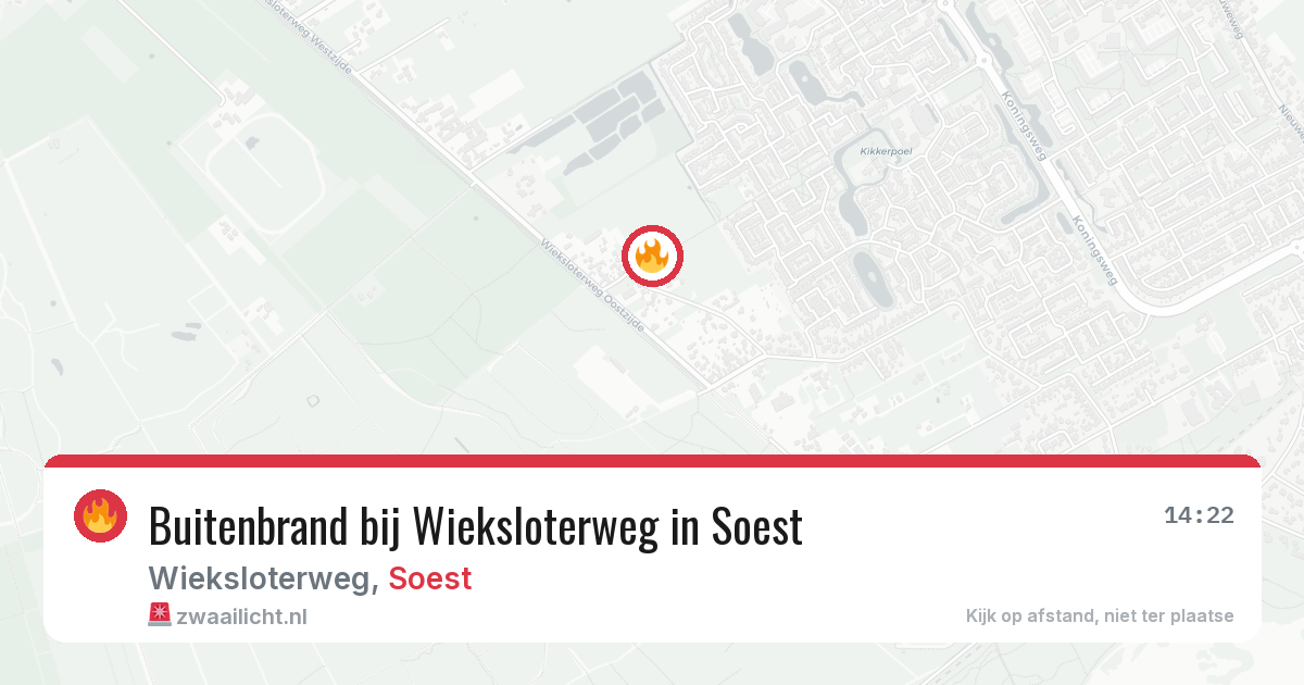 Buitenbrand bij Wieksloterweg in Soest — 1 mei 2026