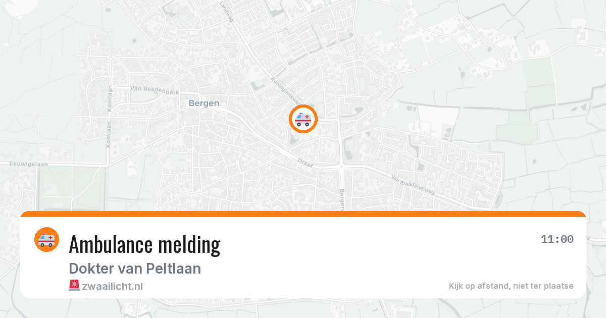 Ambulance melding — 1 mei 2026