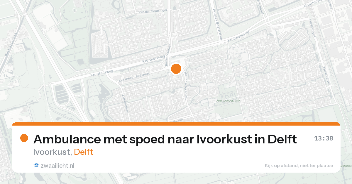 Ambulance met spoed naar Ivoorkust in Delft — 18 aug 2026