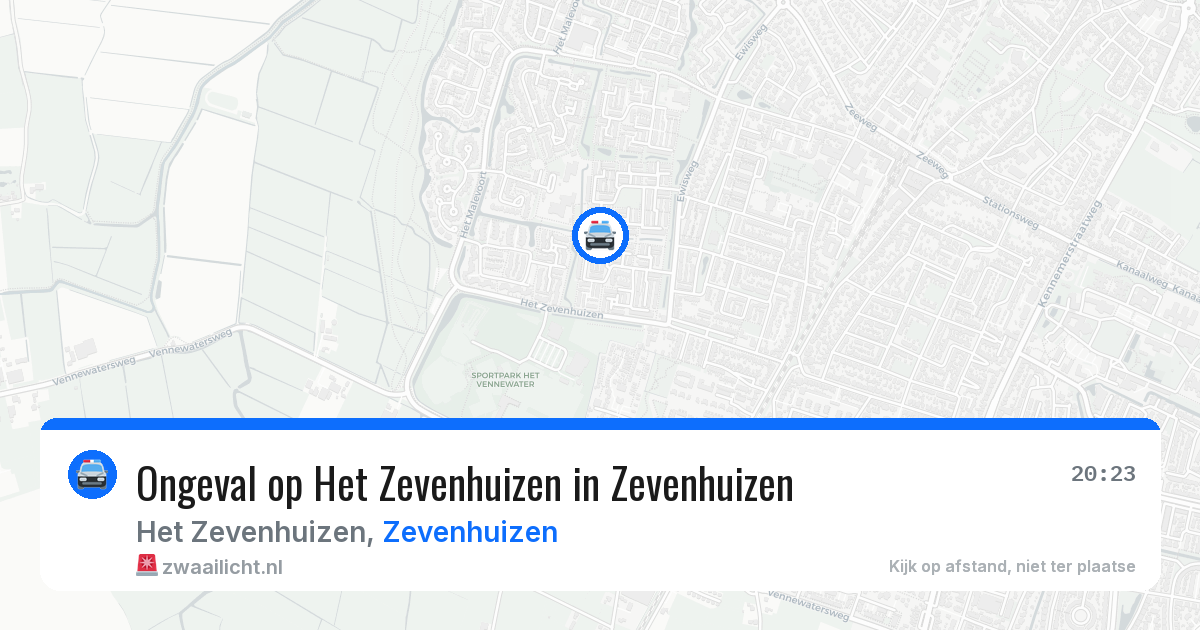 Ongeval op Het Zevenhuizen in Zevenhuizen — 11 aug 2026