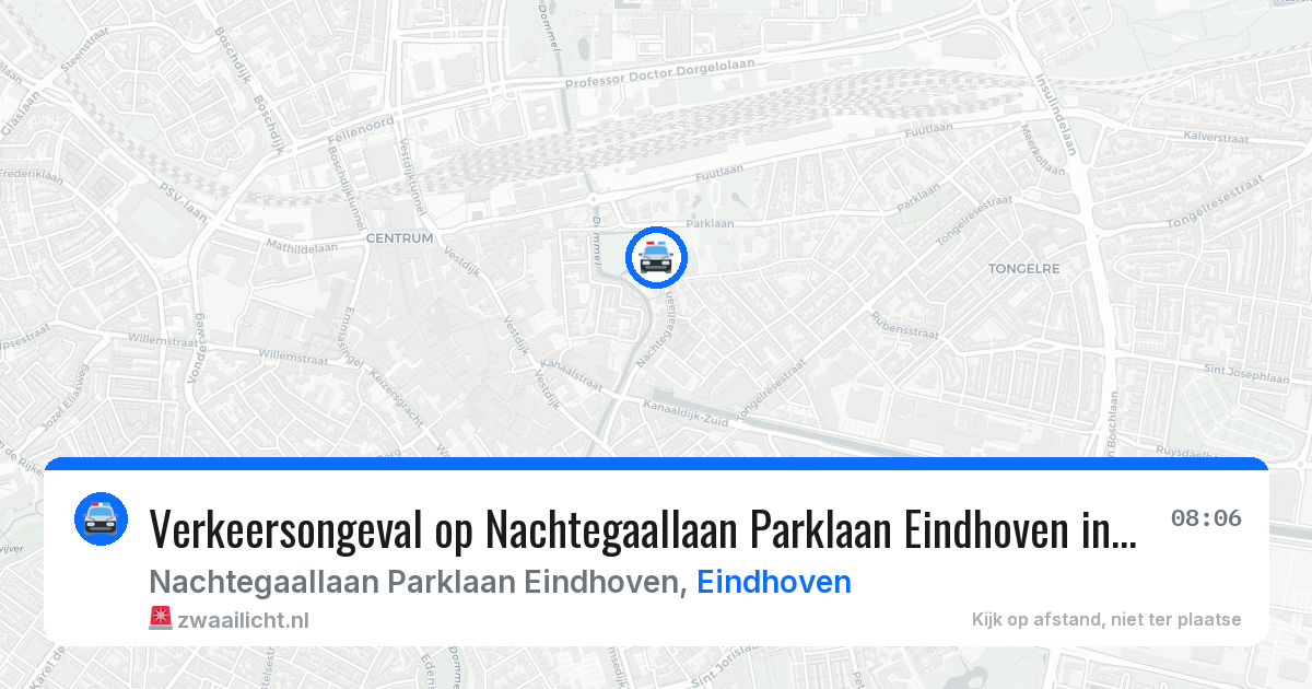 Verkeersongeval op Nachtegaallaan Parklaan Eindhoven in Eindhoven — 12 mei 2026