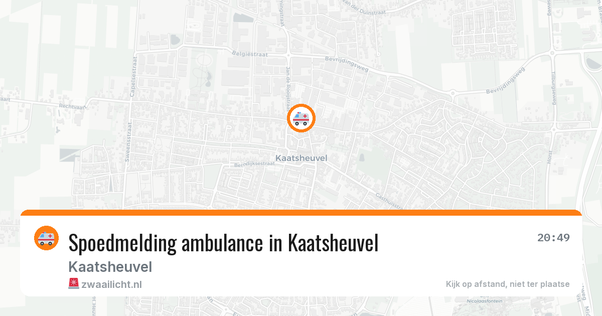 Spoedmelding ambulance in Kaatsheuvel — 22 mrt 2026