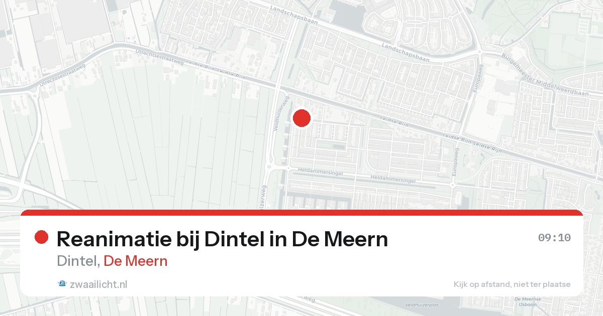 Reanimatie bij Dintel in De Meern — 7 feb 2026