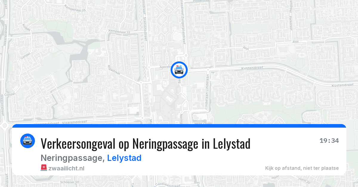 Verkeersongeval op Neringpassage in Lelystad — 23 jan 2026