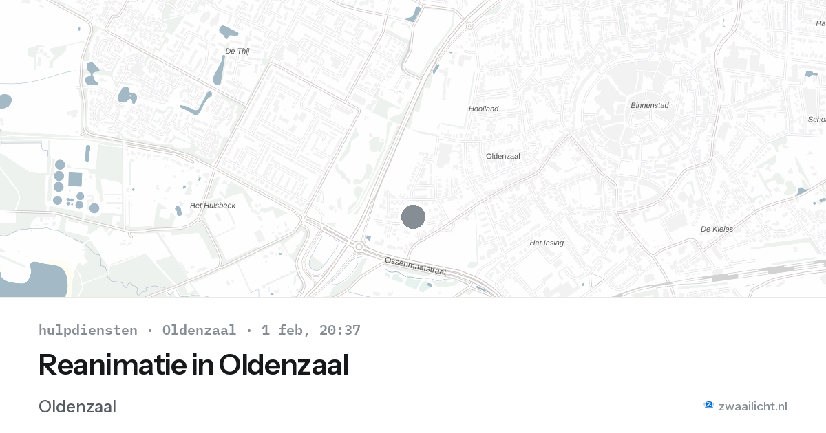 Reanimatie in Oldenzaal — 1 feb 2026