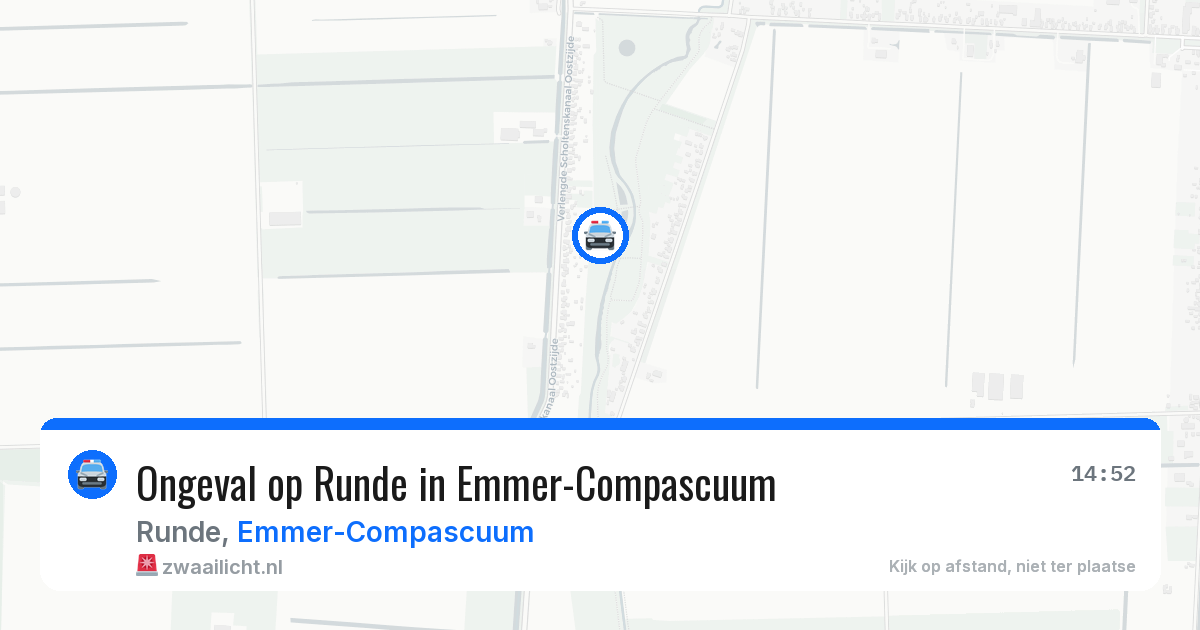 Ongeval op Runde in Emmer-Compascuum — 3 aug 2026