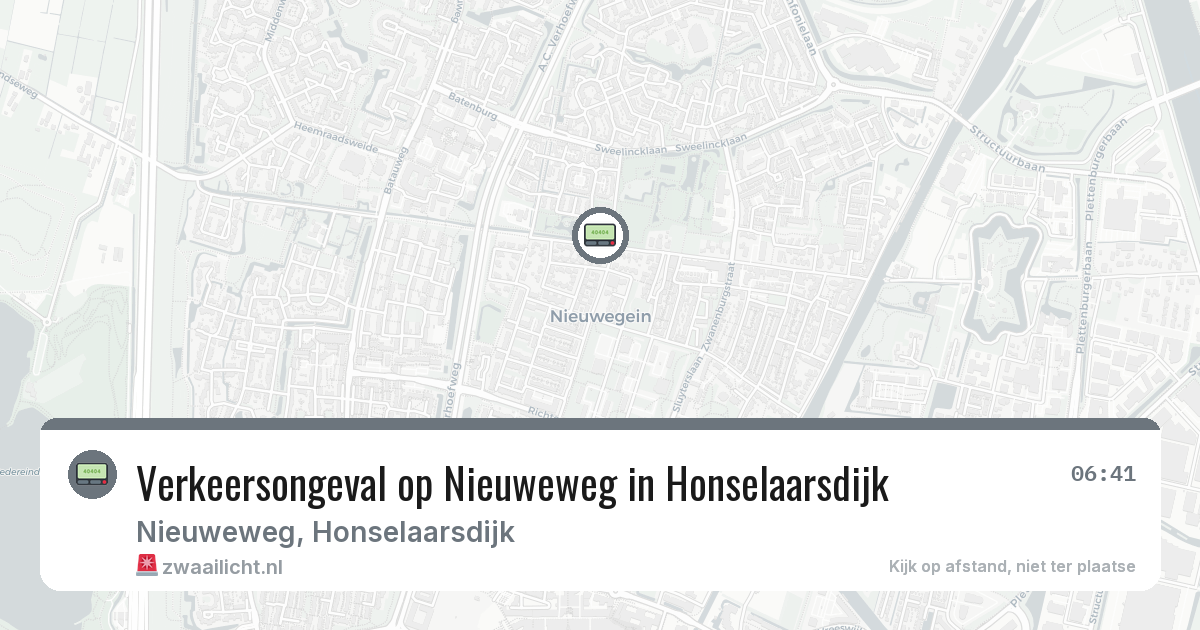 Verkeersongeval op Nieuweweg in Honselaarsdijk — 10 mrt 2026