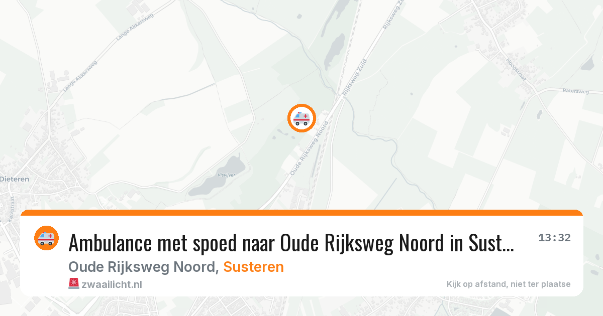 Ambulance met spoed naar Oude Rijksweg Noord in Susteren — 27 feb 2026
