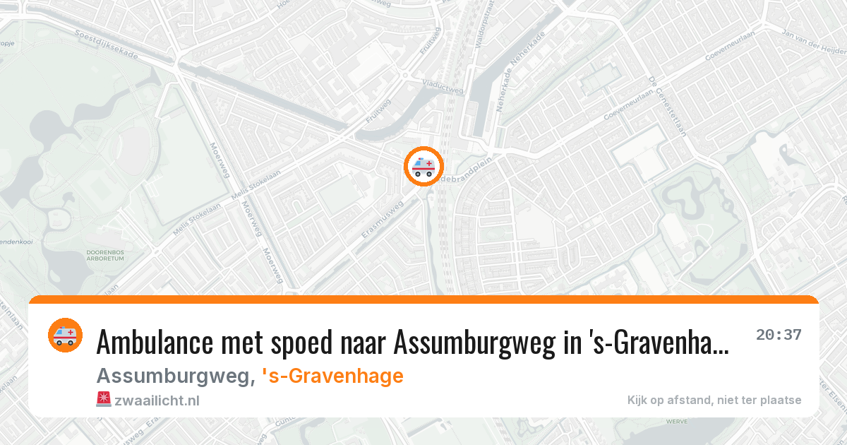 Ambulance met spoed naar Assumburgweg in 's-Gravenhage — 27 jul 2026
