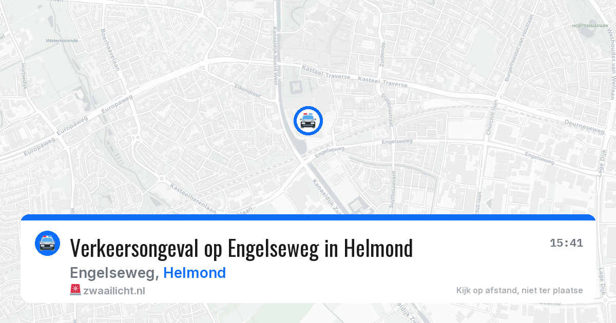 Verkeersongeval op Engelseweg in Helmond — 19 jan 2026