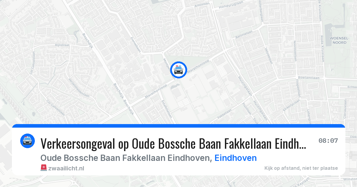Verkeersongeval op Oude Bossche Baan Fakkellaan Eindhoven in Eindhoven — 11 feb 2026